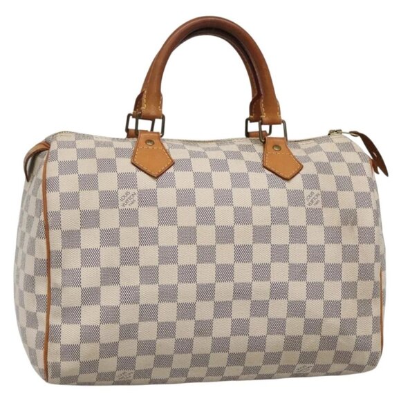 LOUIS VUITTON Damier Azur Speedy 30 Hand Bag N41533 LV Auth 138230 - Picture 1 of 16